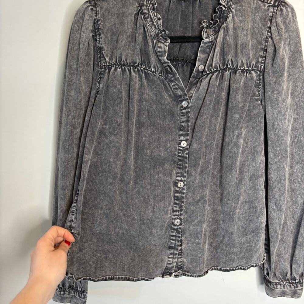 Rails Camille Top Black Acid Wash - Picture 7 of 12